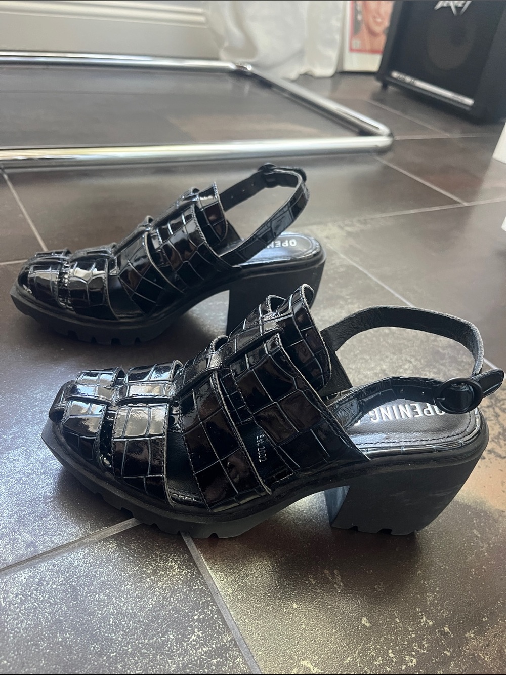 EUC Opening Ceremony Crocodile Wedge Sandal
